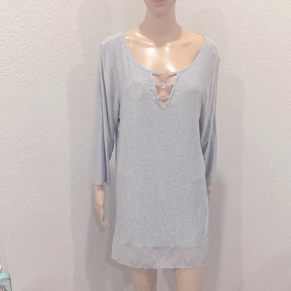 Nwt heather grey light weight top
